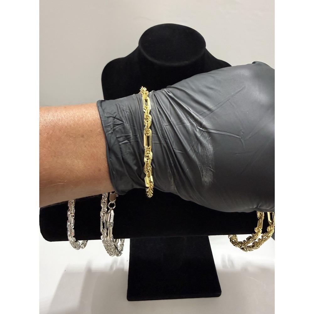 milano bracelet 14k gold filled 10 inch 5mm lobster clasp - Picture 7 of 7